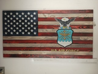 Buy USA Airforce Flag – Handcrafted Wooden Tribute for Patriots