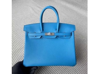 HERMES Birkin 25 Zanzibar Blue