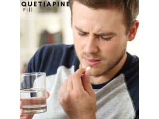 Quetiapine pill antipsychotic medication to treat mental disorders