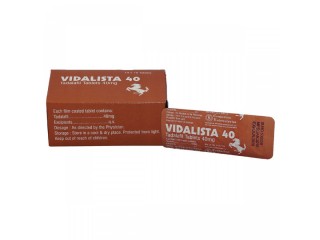 Vidalista 40 mg treats erectile dysfunction in men