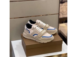 BURBERRY LOGO-STRAP LOW-TOP SNEAKERS